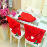 Christmas 2 Pieces Snowflake Home Chair Covers Table Runner Christmas Home Decor