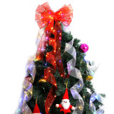 Merry Christmas 10m LED Light Up Christmas Tree Mesh Ribbon Christmas Party Decoration
