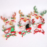 Christmas Party Decoration Christmas Antlers Glasses Frame Christmas Gift