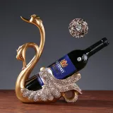 Home Ornament Swan Wine Bottle Holder Craft Ornament Figure Statue