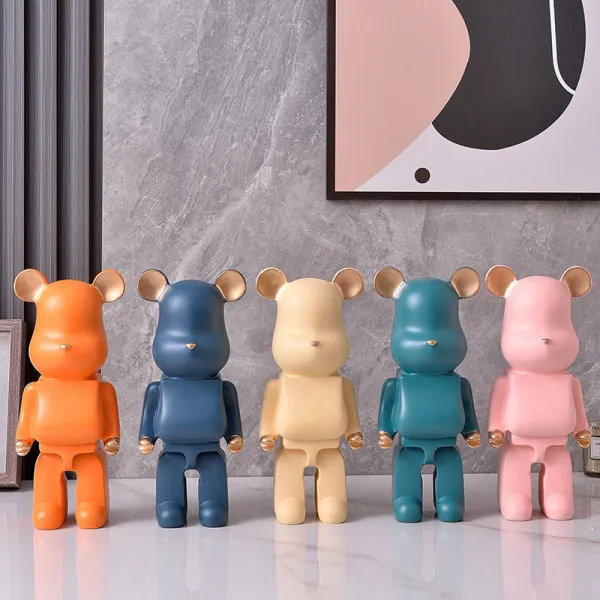 Home Ornament Bearbrick Piggy Bank Desktop Craft Ornament Figure Statue