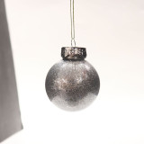 Merry Christmas 3 Pieces 6cm Christmas Tree Ornaments Transparent Balls Decoration