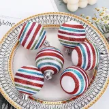 Merry Christmas 6 Pieces 6cm Painted Christmas Tree Ornaments Hanging Balls Decoration
