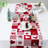 Christmas Reindeer and Snowflake Dining Table Runner Christmas Home Decor