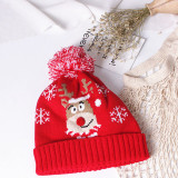 Baby Christmas Woolen Hat Christmas Tree and Deer Outdoor Winter Warm Hat
