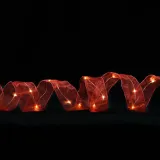 Merry Christmas 10m LED Light Up Christmas Tree Mesh Ribbon Christmas Party Decoration