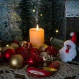 Merry Christmas 50 Pieces 4cm Gold and Red Christmas Hanging Ornaments Balls Decoration