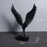Home Ornament Flying Eagle Desktop Craft Ornament Resin Figure Statue
