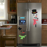 Christmas Snowman Emoji with Hat DIY Fridge Magnet and Sicker Christmas Home Decor