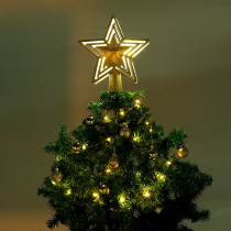 Merry Christmas LED Stars Christmas Tree Ornaments Projector 3D Glitter Christmas Decoration