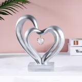 Hand Heart and Love Heart Ornament Valentine Gift Resin Craft