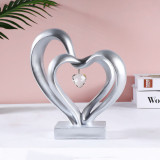 Hand Heart and Love Heart Ornament Valentine Gift Resin Craft
