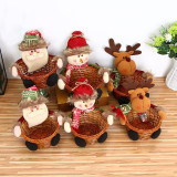 Christmas Elk and Snowman Candy Basket Christmas Gift Home Decor