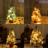 Christmas LED Light Up Xmas Tree with Snowflake and Balls Accessories Christmas Home Decoration