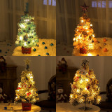 Christmas LED Light Up Xmas Tree with Snowflake and Balls Accessories Christmas Home Decoration