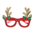 Christmas Party Decoration Christmas Antlers Glasses Frame Christmas Gift