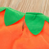 Baby Cute Pumpkin Patterns Printed Sleeveless Spot Summer Baby Suit
