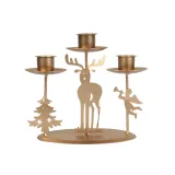 Christmas Retro Santa Claus Candlesticks Crafts Christmas Home Ornament Decoration
