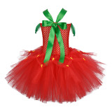 Cute Strawberry Halloween Lovely Tutu Dress For Toddler Girls Carnival Party