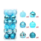Merry Christmas 24 Pieces 6cm Christmas Ornaments Hanging Balls