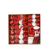 Merry Christmas 80 Pieces Christmas Tree Ornaments Hanging Balls and Lights Decoration