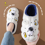 Toddler Kids Cartoon Space Astronauts Cotton Winter Slipper Warm Waterproof Home Shoes