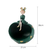 Home Heart Bubble Girl Storage Ornament Desktop Craft Ornament Figure Statue
