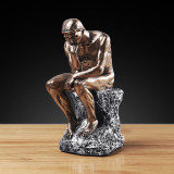 Home Ornament Abstract Thinker Man Craft Desktop Figure Statue