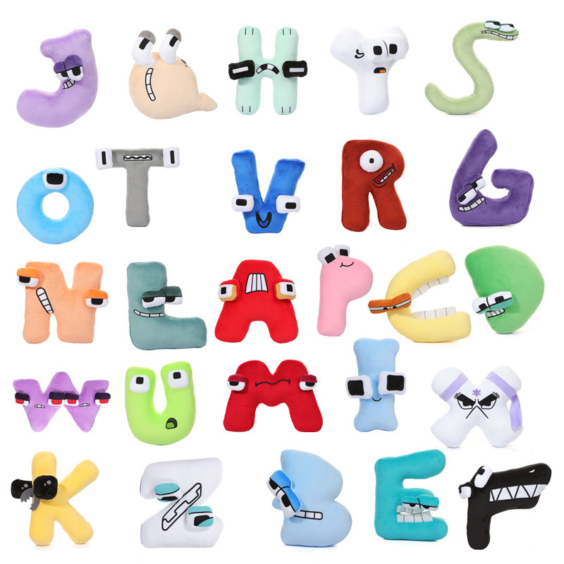Soft Stuffed Toys 26 ABC Letters Alphabet Plush Doll Toys Gifts