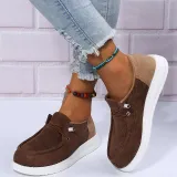 Women Low-top Platform Sneaker Shoes One Pedal Shoes