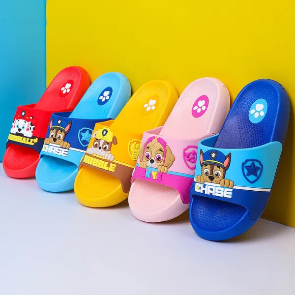 Toddler Kids Flat Beach Cartoon Animal Puppy Dog Non-slip Summer Slipper