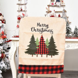 Christmas Plaid Cars and Christmas Tree Home Chair Covers Christmas Home Decor