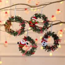 Christmas Santa Claus Wreath Christmas Ornament Decoration