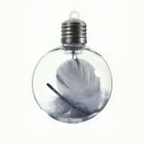 Merry Christmas3 Pieces 8cm Transparent Snowflake Christmas Tree Ornaments Hanging Balls Decoration