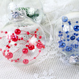 Merry Christmas 6 Pieces 6cm Transparent Filament Christmas Tree Ornaments Hanging Balls Decoration