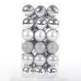 Merry Christmas 36 Pieces 4cm Frosted and Matte Christmas Tree Ornaments Hanging Balls Decoration