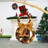 Christmas LED Light Up Branches Triangle Wreath Christmas Ornament Decoration