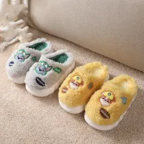 Toddler Kids Unisex Cartoon Animals Puppy Dog Cotton Plush Winter Home Slipper