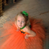 Cute Pumpkin Funny Halloween Lovely Bubble Dress For Toddler Girls Carnival Party