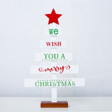 Christmas Painted Letter Card Xmas Tree Christmas Ornament Decoration