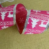 Merry Christmas 5 Rolls 2m Metallic Ribbon Christmas Party Decoration
