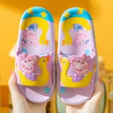 Toddler Kids Flat Beach Non-slip Cartoon Animal Pig Duck Summer Slipper