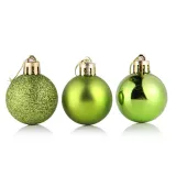 Merry Christmas 24 Pieces 8cm Frosted and Matte Christmas Tree Ornaments Hanging Balls Decoration