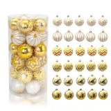 Merry Christmas 24 Pieces 6cm Christmas Ornaments Hanging Balls