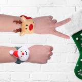 Merry Christmas 4 Pieces Xmas Santa and Tree Christmas Decoration Wristband