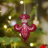 Merry Christmas Stars Flower Painted Christmas Tree Ornaments Hanging Balls Decoration
