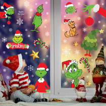 Christmas Littler Monster Home Decor Window Sticker Christmas Decoration