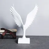 Home Ornament Flying Eagle Desktop Craft Ornament Resin Figure Statue