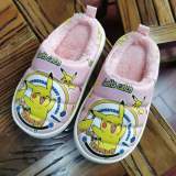 Toddler Kids Unisex Cute Cartoon Cotton Plush Winter Shoes Home Slipper