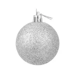 Merry Christmas 12 Pieces 6cm Flower Painted Matte Christmas Tree Ornaments Hanging Balls Decoration